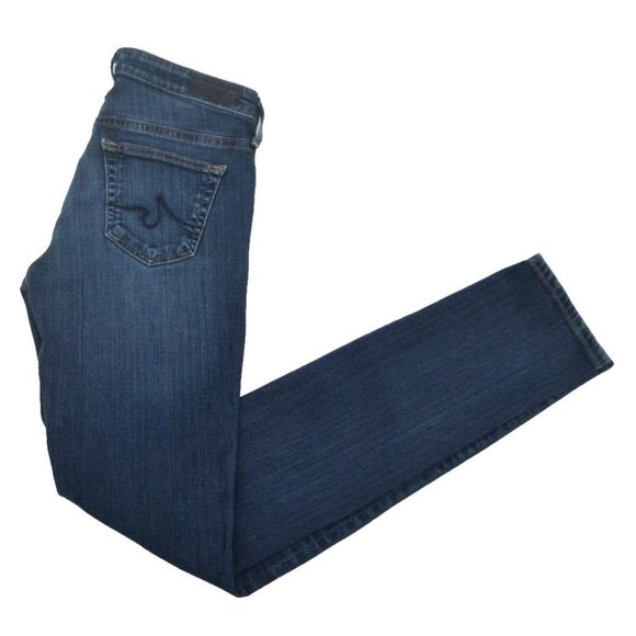 ADRIANO GOLDSCHMIED Women's The Stilt Cigarette Skinny Jeans SIZE‎ 25R Dark Wash - Picture 1 of 9